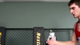 Tyler Torro and Rick McCoy wrestle and bareback fuck