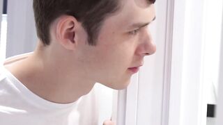 Horny stepson deepthroats stepdad before bareback fucking