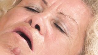 Mature bushy ugly old lady wants sex into nylons