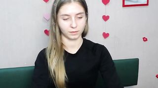 Ukrainian blonde babe strips on webcam