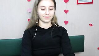 Ukrainian blonde babe strips on webcam