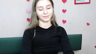 Ukrainian blonde babe strips on webcam