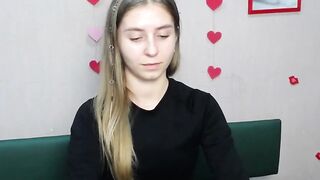 Ukrainian blonde babe strips on webcam