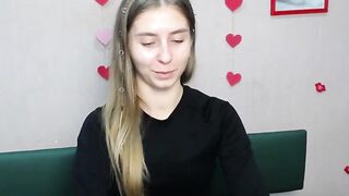 Ukrainian blonde babe strips on webcam