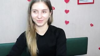 Ukrainian blonde babe strips on webcam