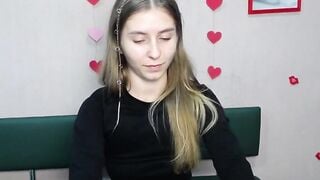 Ukrainian blonde babe strips on webcam