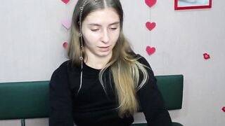 Ukrainian blonde babe strips on webcam