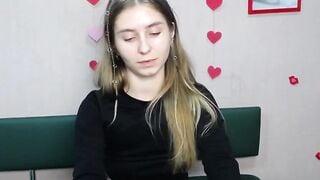 Ukrainian blonde babe strips on webcam