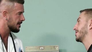 GayOver30.com - Dolf bends Bryan Cole over for an intense anal fucking session