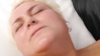 Chubby German cougar shoots her first amateur porn