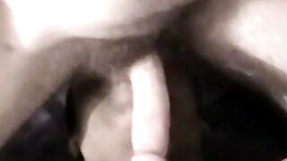Kinky amateur gets warm facial after hot interracial blowjob