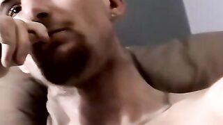 Kinky amateur gets warm facial after hot interracial blowjob