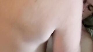 Mature homo facialized after bareback sex with a young gay