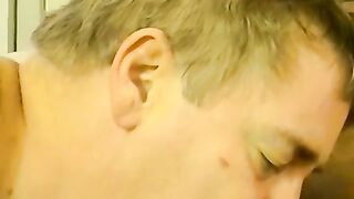 Freaky amateur receives a blowjob from lusty homosexual