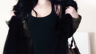 Turned On dark hair blowing penis inside point of view