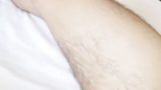Solo Japanese man strokes his cock before nutting from that