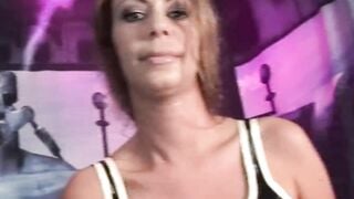 EU girlfriend screwing her cunt with a dildo