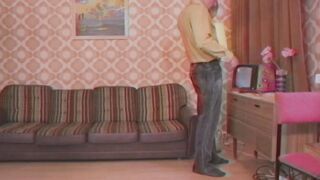 Stockinged Hot gets pink pussy licked