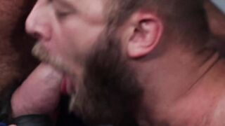 Hairy Chandler Scott licks my ass before intense raw barebacking