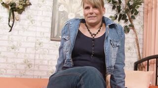 German housewife next door does sex casting for cash