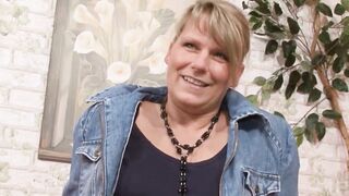 German housewife next door does sex casting for cash