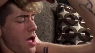 Blonde Kip Ryker and brunette Kyle Kash well pleasured their kissing and erotic anal