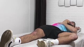 Bearded Maui woke up after knowing his giant foot got sniffed and licked by jock Dan