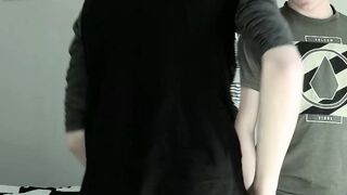 Eager twink stopped playing to eat his boyfriend meat