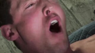 Muscle jock Quin Quire has his ass rimmed before pounding