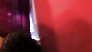 Teen blows two big interracial cocks before doggystyle