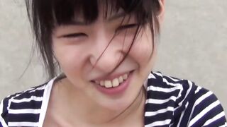 Piss fetish girl caught masturbating and moaning in public