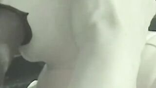 Naughty young gay stuffing his dick in sex doll on the car
