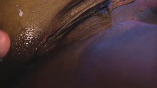 Ebony skank gets double white fucked