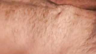 Mature hairy man masturbates after an interview and cums
