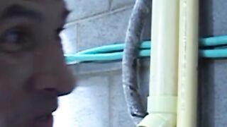 David is becoming accustomed to prison life by sucking cock