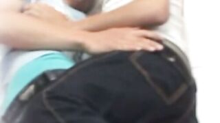 Barebacked twink gets ravaged ass blasted with hot cum