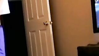 Young amateur teases with his big dick and masturbates solo