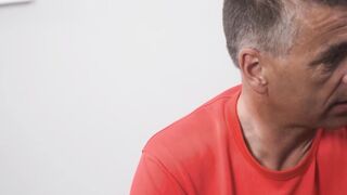 Tall blonde masseur fucking rough