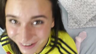 Lana Roy seduces her stepbrother and gives him an oral