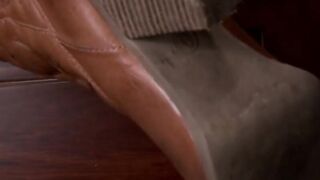 Cowgirl anal fucks two lesbians