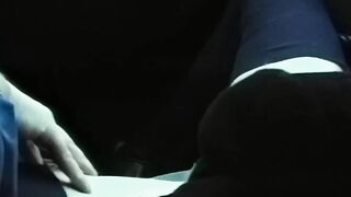 Nasty bitches blowing cock inside the vehicle