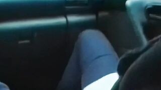 Nasty bitches blowing cock inside the vehicle