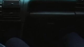 Nasty bitches blowing cock inside the vehicle