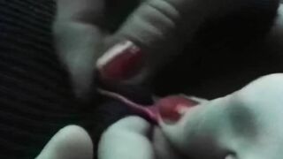 Nasty bitches blowing cock inside the vehicle