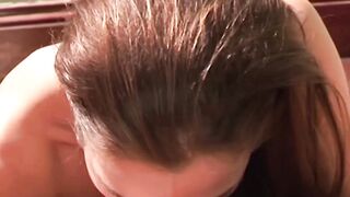 Bunette whore gets arse banged!