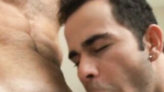 BareBrazil.com - Hot Latino Adriano Rodriguez slams his cute bottom Axel