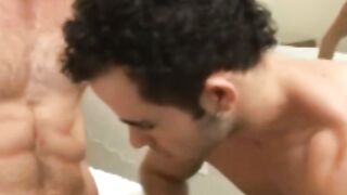 BareBrazil.com - Hot Latino Adriano Rodriguez slams his cute bottom Axel