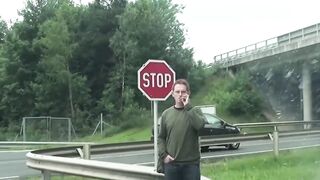 Amateur bitches bj on the backseat