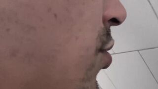 LatinoJuice.com - Tattooed latino Kendro stuffed his wet mouth with two massive cocks