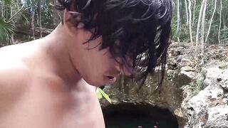 LatinoJuice.com - Latino homo Marco fucked by straight jock Ragel in the woods